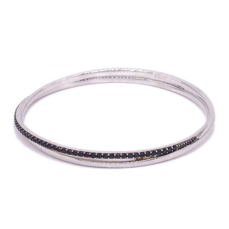 simple silver bangle for ladies
