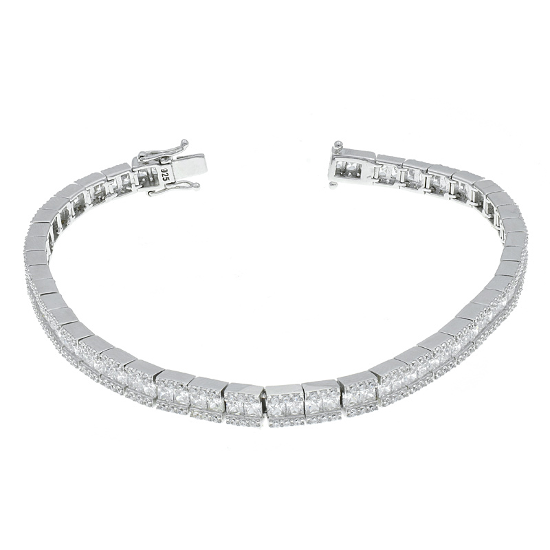 Understated White CZ Bracelet For Ladies