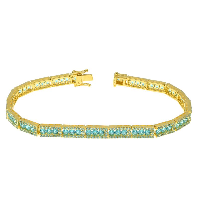 Paraiba Tennis Bracelet For Ladies