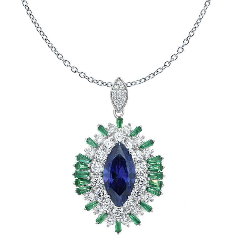 Fancy Women Marquise Shape Pendant Jewelry