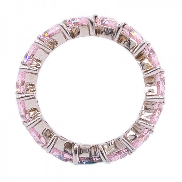 мерцающее кольцо с бриллиантовым розовым бриллиантом 925 