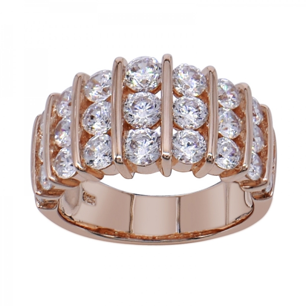 925 стерлингов драгоценное нежное розовое золото позолоченное кольцо 