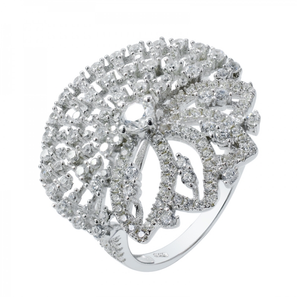 925 серебряное кольцо с зеленым нано и белым cz 