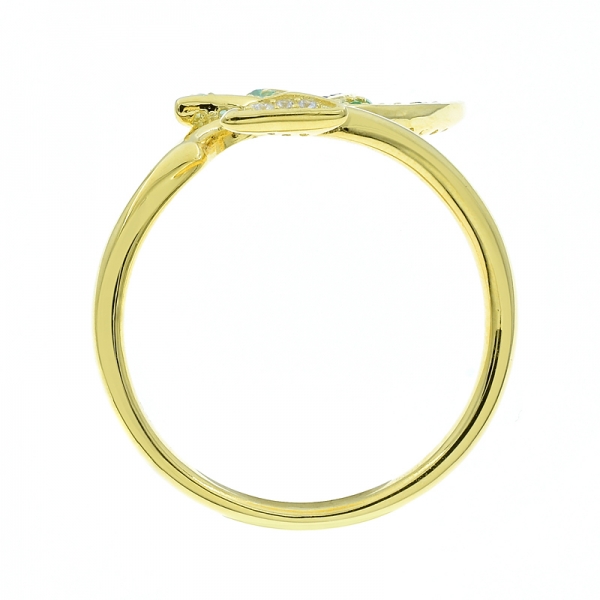winsome 925 розовое золото позолоченное серебряное кольцо 