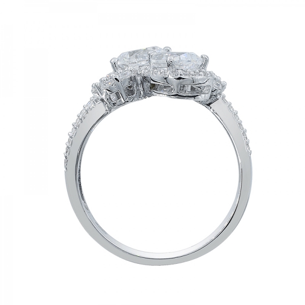 очаровательное кольцо из белого серебра 925 пробы 