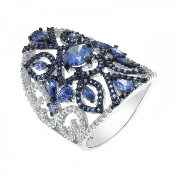 925 серебряных уникальных полых кольцо для женщин 