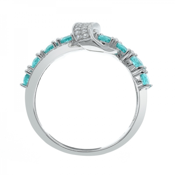 классическое серебристое кольцо для параби для дам 