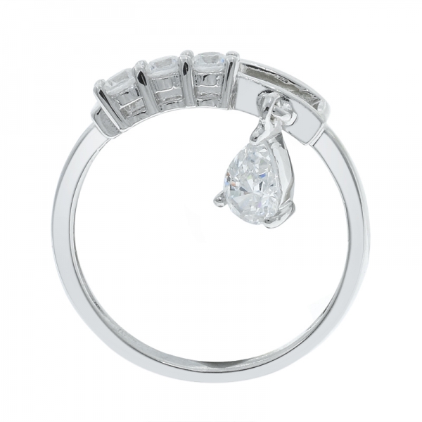 индивидуальное кольцо из белого серебра 925 для дам 