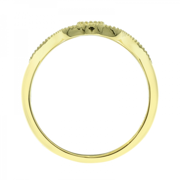 серебряное кольцо из золота с золотым покрытием 