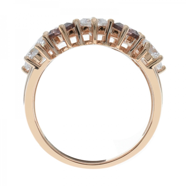 925 квинтэссенциальное морганитное нано-серебряное кольцо 