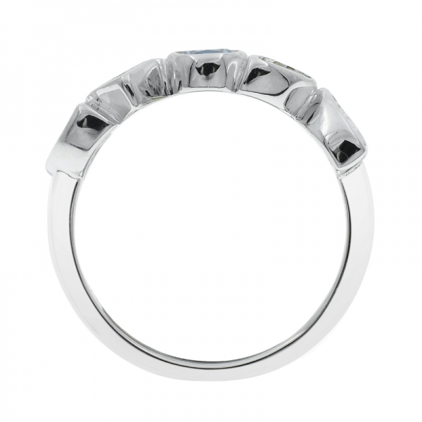 925 серебряных пяти каменное кольцо для дам 