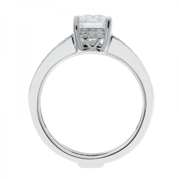 925 серебряный фантастический съемный белый cz ring 