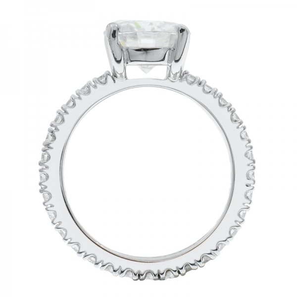 925 серебряный бесконечный бесконечный белый cz ring 