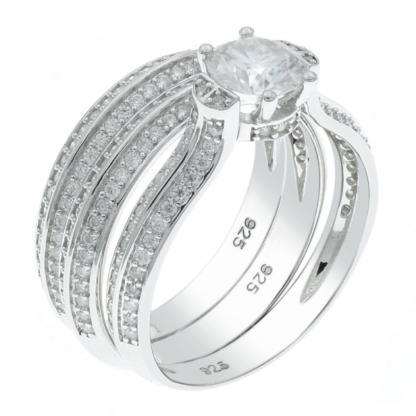 модное 925 серебряное отделяемое женское кольцо 