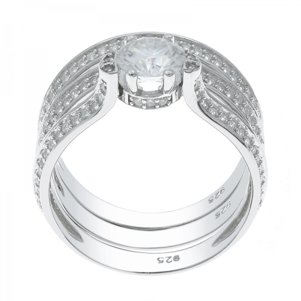 модное 925 серебряное отделяемое женское кольцо 