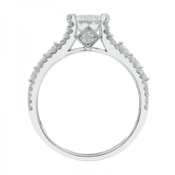 увлекательное серебро с розовым серебром 925 белого цвета cz ring 