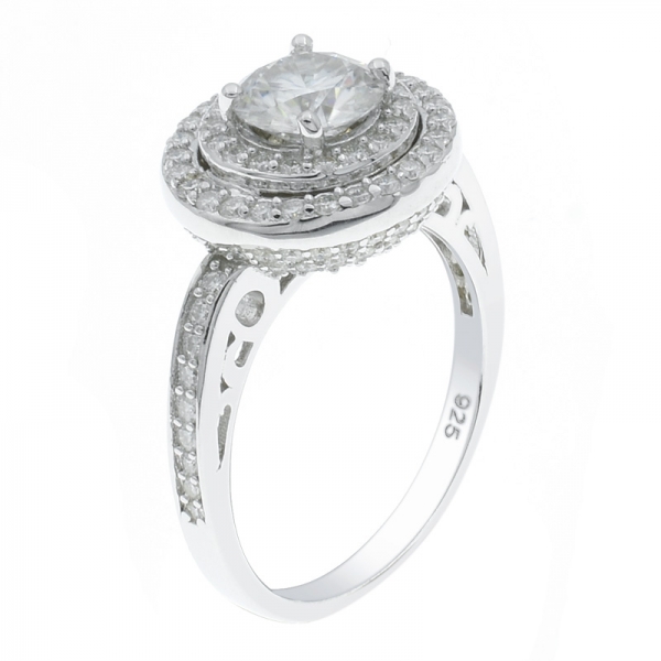 925 серебристых блестящих моды дамы кольцо 