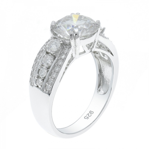 925 стерлингового серебра драматическое элегантное дамское кольцо 