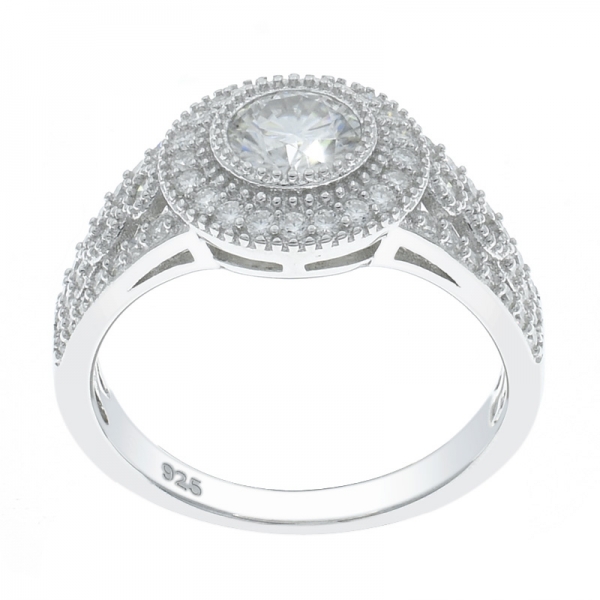 vintage родиевое кольцо 925 серебро для женщин 