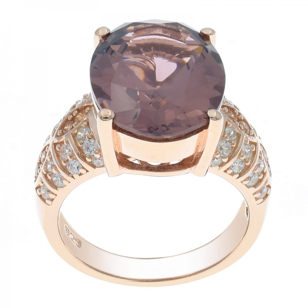 925 серебряное морганитовое нано-драматическое элегантное женское кольцо 