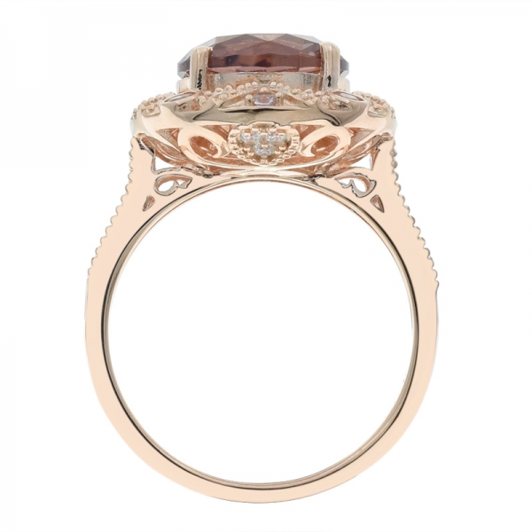 индивидуальное женское 925 серебряное морганитное нано кольцо 