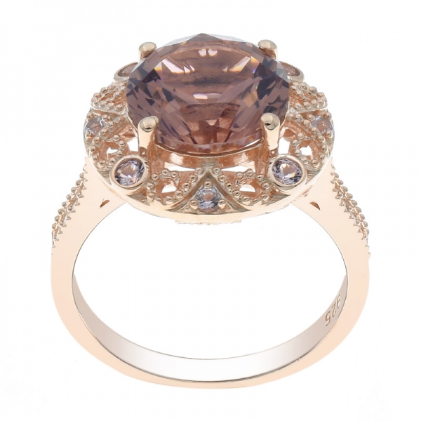 индивидуальное женское 925 серебряное морганитное нано кольцо 