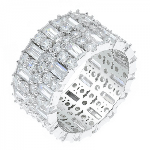 стильная мода 925 серебряное золото покрыло бесконечное кольцо 