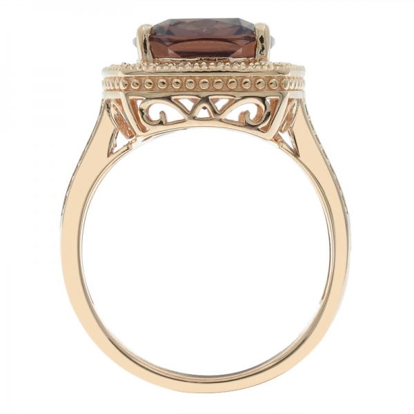 очаровательное 925 серебряное морганитное нано кольцо для дам 