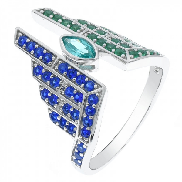 эксклюзивное красивое серебряное кольцо 925 для женщин 