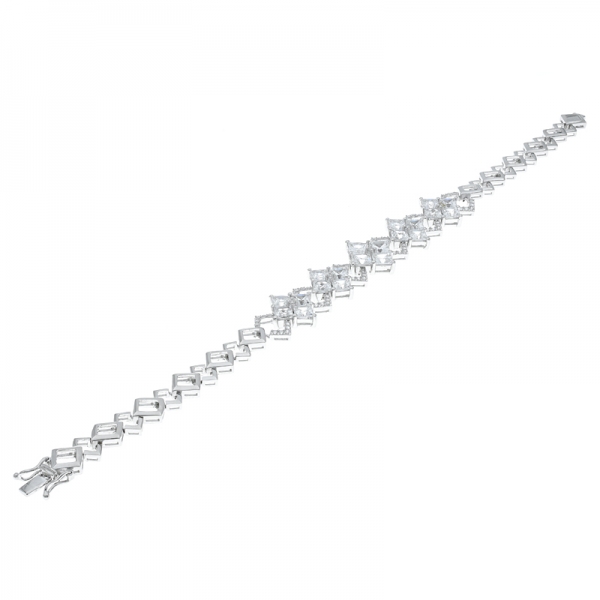 браслет стерлингового серебра фарфора 925 ясный для дам 