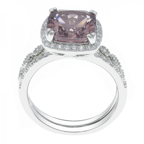 Серебряное кольцо с бриллиантами из стерлингового серебра 925 пробы 