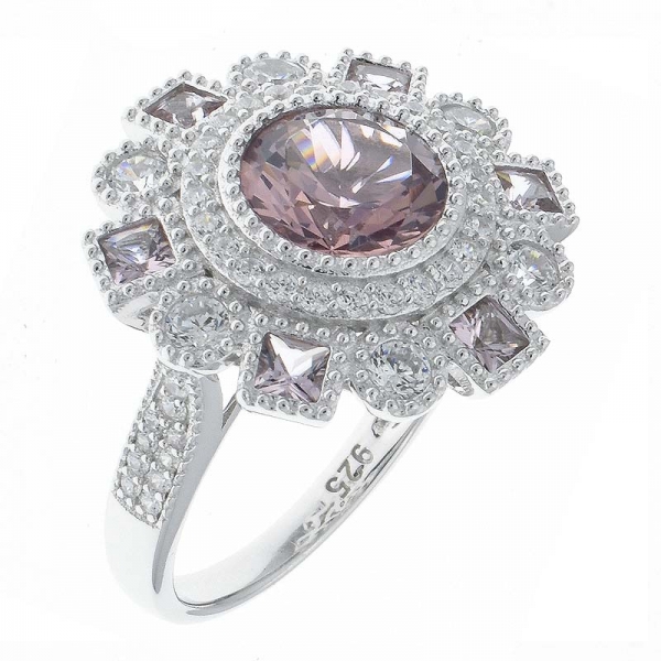 Гламурное женское кольцо из стерлингового серебра 925 пробы 