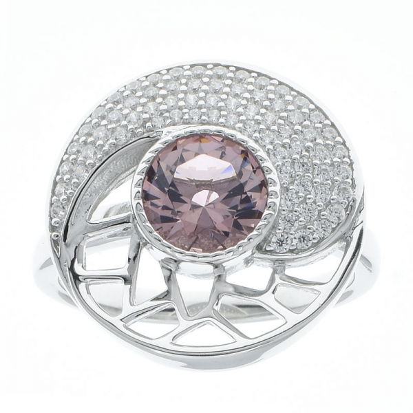 Гламурное женское кольцо из серебра 925 пробы 