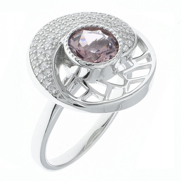 Гламурное женское кольцо из серебра 925 пробы 
