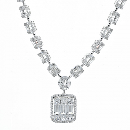 925 серебряное ожерелье