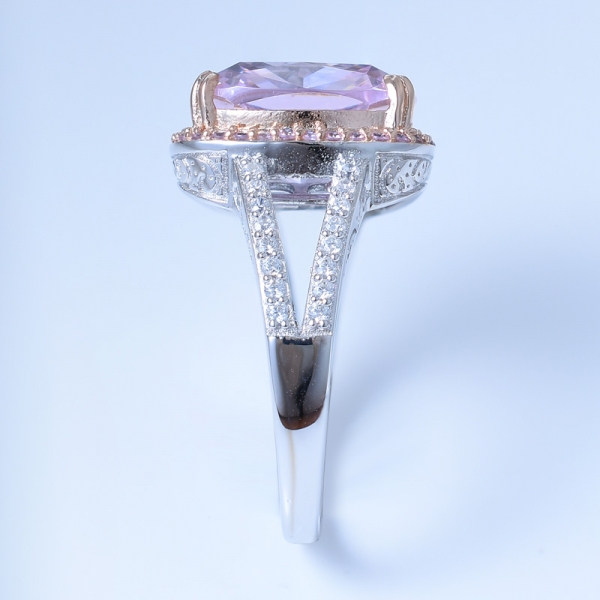 Кольцо с бриллиантом 925 пробы из серебра 925 пробы с хвостовиком 