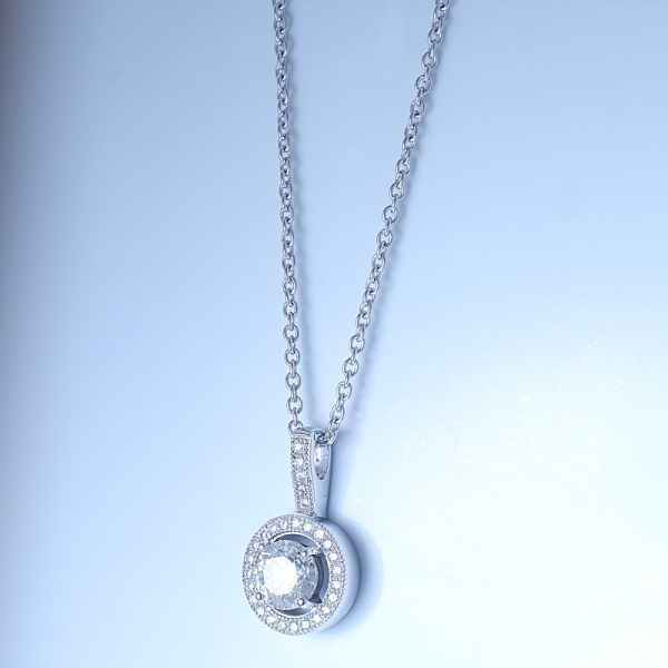 Ожерелье-гало из серебра 925 пробы для женщин 