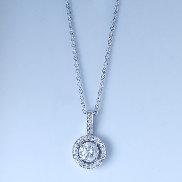 Ожерелье-гало из серебра 925 пробы для женщин 