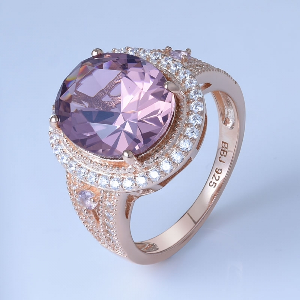 Морганит 18-каратного розового золота по цене обручального кольца из стерлингового серебра 