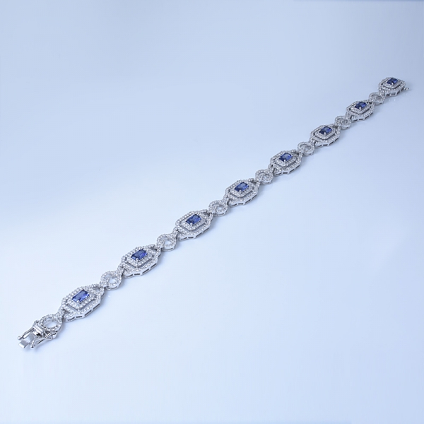 создан принцесса синий танзанит стерлингового серебра 925 пробы для женщин исключительно ручной работы 