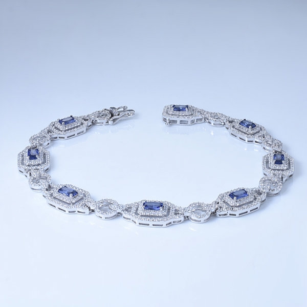создан принцесса синий танзанит стерлингового серебра 925 пробы для женщин исключительно ручной работы 