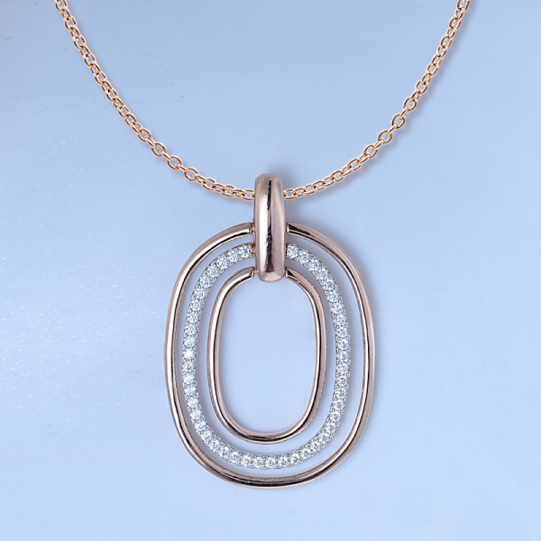 3 круга кулон ожерелье из стерлингового серебра 925 пробы алмазный кулон для женщин 