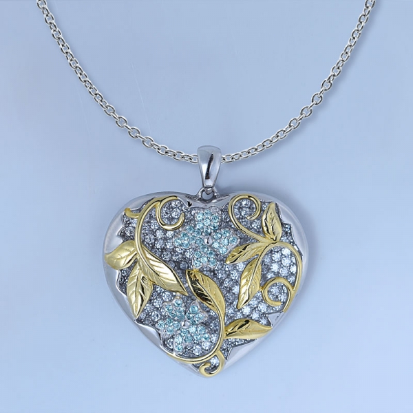 ожерелье из циркония с цирконием в форме сердца 