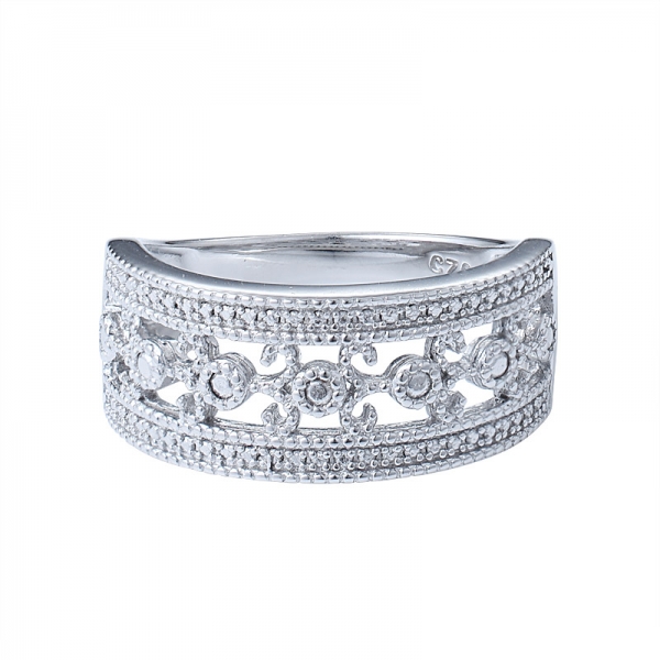 супер классический дизайн 925 серебряный дизайнер кольцо кольца 