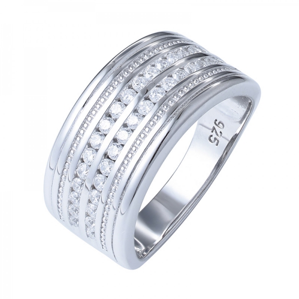 наращиваемая группа cz вечность группа твердое кольцо из серебра 925 пробы обручальное кольцо обручальное кольцо 