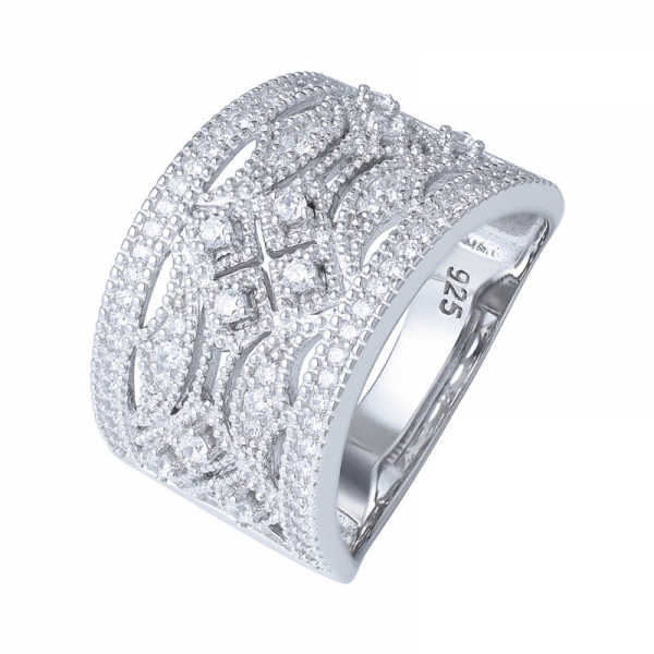 бриллиантовое обручальное кольцо в стиле ар-деко, наращиваемое кольцо вечности 