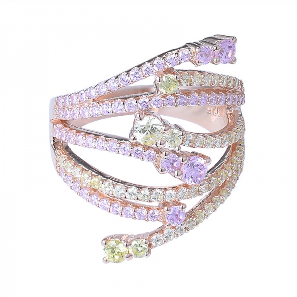 серебряные обручальные кольца розового цвета уникальное кольцо 