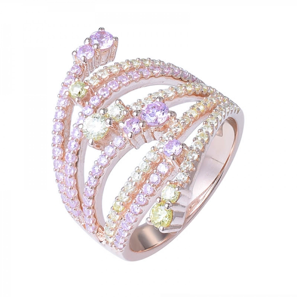 серебряные обручальные кольца розового цвета уникальное кольцо 