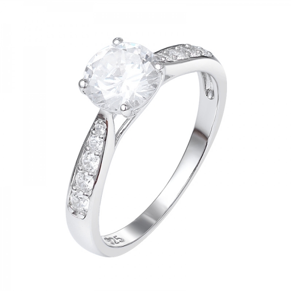 Новый стиль 1 карат муассанит бриллиант Принцесса кольцо обручальное кольцо 