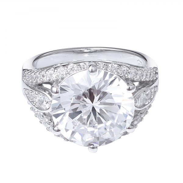 2.0 карат бриллиант круглой огранки высочайшего качества муассанит обручальное кольцо для новобрачных  